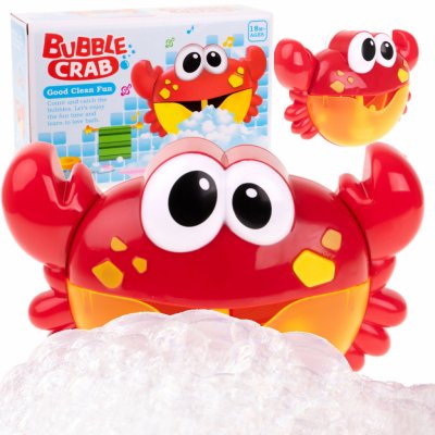 FunPlay 7219 Výrobník pěny do koupele KRAB 15xčervená 23 cm – Zboží Dáma