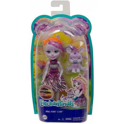 Mattel ENCHANTIMALS 17826 a zvířátko Zaddie a zebra – Zbozi.Blesk.cz