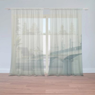 Záclony Železniční most: 2 ks - 150x250 cm - Sablio – Hledejceny.cz