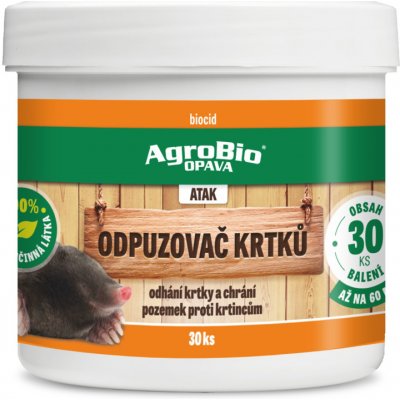 AgroBio ATAK - odpuzovač krtků 60ks – HobbyKompas.cz
