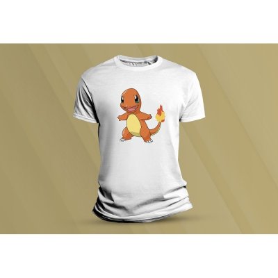 Sandratex dětské bavlněné tričko pokémon Charmander bílá – Sleviste.cz