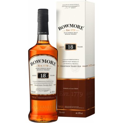 Bowmore 18y 43% 0,7 l (holá láhev) – Hledejceny.cz