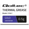 Teplovodivá pasta a pásek Qoltec Thermal Grease Gold 0,5 g 51641