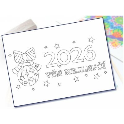 Radost v písku Šablona baňka PF 2026 – Zboží Dáma