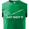Dětské tričko dětské tričko Just shot it, zelená