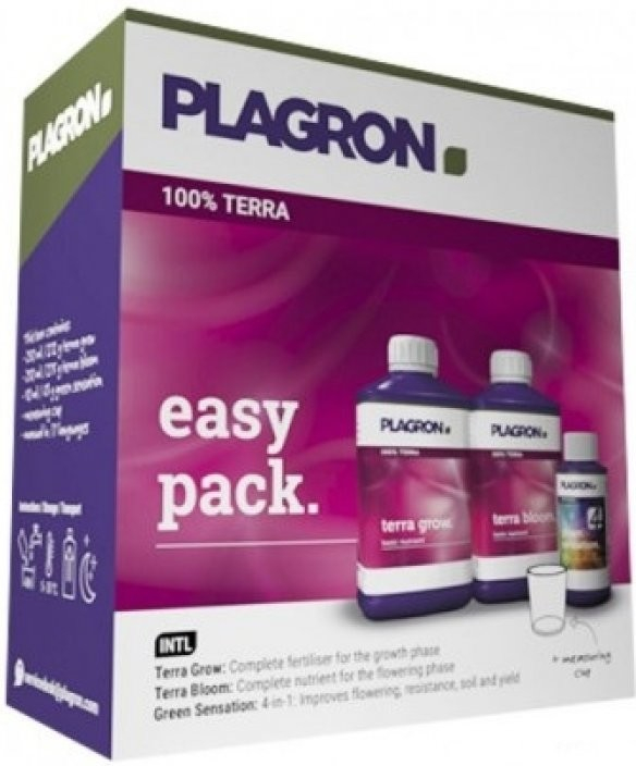 Plagron easy pack 100% Terra balení 2 x 250 ml + 50 ml green sensation