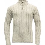 Devold vlněný svetr Nansen Rib Knit šedá grey melange – Zboží Dáma