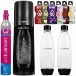 SodaStream Terra Černá + 2 láhve + Bolero sáček Sada se 6 příchutěmi – Sleviste.cz