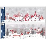 Okenní fólie skřítci a sněhuláci s glitrem 21 x 59,5 cm – Hledejceny.cz