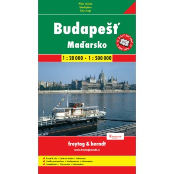 Plán města Budapešť + Maďarsko 1:20 000/1:500 000