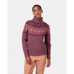 Kari Traa svetr s rolákem Kari Traa Rachel Ingrid Knit Plum – Zboží Dáma