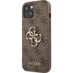 Pouzdro Guess PU 4G Metal Logo iPhone 13 hnědé – Zboží Mobilmania