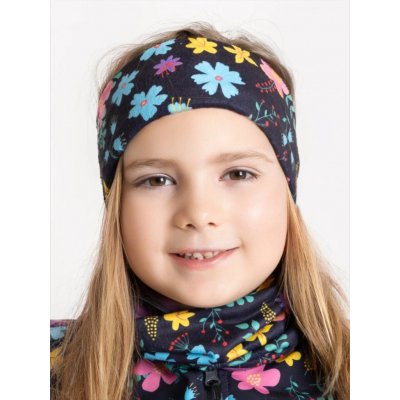 Unuo Dětská čelenka fleecová Elise, Kytičky – Zbozi.Blesk.cz
