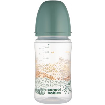 Canpol babies Antikoliková lahev EasyStart mountains 240 ml zelená – Zboží Dáma