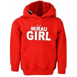 Dívčí mikina s kapucí MIRAU GIRL světle šedá/melange