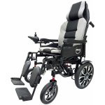 Zoela 6005XL Elektrický Invalidní vozík 52 cm polohovací Černý rám Šedé polstrování – Zboží Dáma