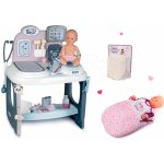 Smoby Set zdravotnický pult pro lékaře Baby Care Center s plenkami a nočním úborem – Hledejceny.cz