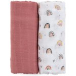 PETITE&MARS bambusová mušelínová Misty Green Leaves 120 x 120 cm 2 ks – Sleviste.cz