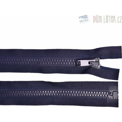 Zip kostěný nedělitelný tmavě modrý, délka 16 cm – Sleviste.cz