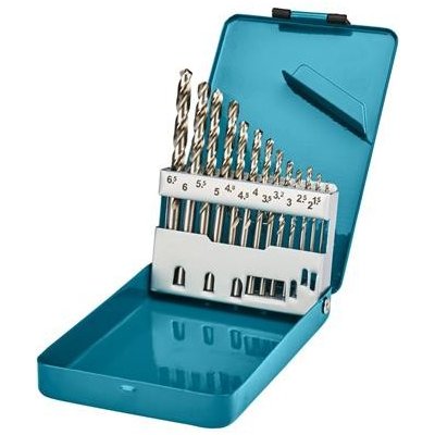 Makita – příslušenství D-54019 sada vrtáků do kovu HSS-G 1,5/2/2,5/3/3,2/3,5/4/4,5/5/5,2/5,5/6/6,5mm, 13ks – Zboží Mobilmania
