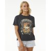 Dámská Trička Rip Curl SEA SHELLS RELAXED TEE Washed Black