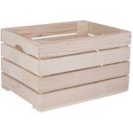 ČistéDřevo Dřevěná bedýnka 40 x 30 x 24 cm – Zboží Dáma