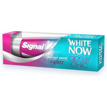 Signal White Now Glossy Chic bělicí zubní pasta s okamžitým účinkem 50 ml