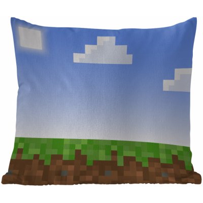 MuchoWow Vnější polštář Hry Pixel Hry Grass Minecraft 40x40 – Zbozi.Blesk.cz