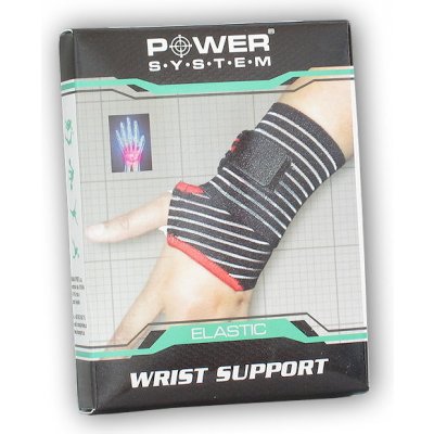 Power System Bandáže na zápěstí WRIST SUPPORT black – Hledejceny.cz
