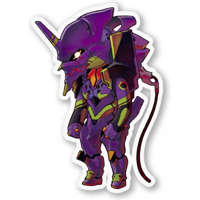 Evangelion Samolepka Chibi Eva 01 – Zboží Živě