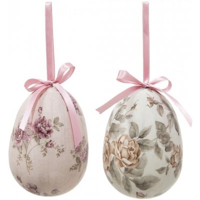 dekorace vajíčko s růžemi Rose Spring Egg Ø 9*12 cm 2ks – Hledejceny.cz