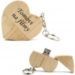 Přívěsek na klíče USB flash disk 32 GB Srdce dřevěný AE 726098 – Hledejceny.cz