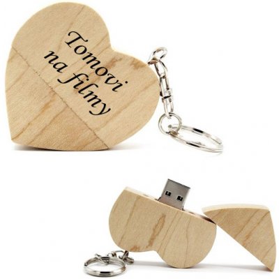 Přívěsek na klíče USB flash disk 32 GB Srdce dřevěný AE 726098 – Hledejceny.cz