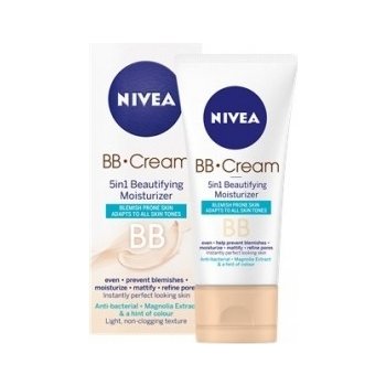 Nivea BB krém zmatňující hydratační 5 v 1 pro problematickou pleť 50 ml