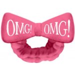 Double Dare kosmetická čelenka s mašlí OMG! tmavě růžová – Zboží Mobilmania