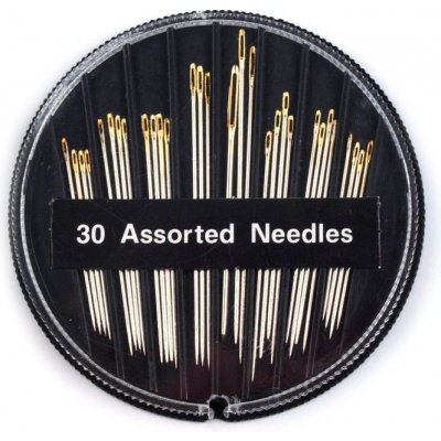 Stoklasa Jehly sada jehel KOMPAKT SHARPS 010587 zlatá ucha nikl 30 kusů (mix velikostí) – Zboží Dáma