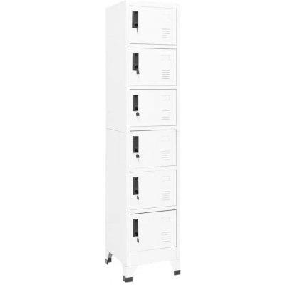 vidaXL Uzamykatelná skříň bílá 38 x 40 x 180 cm ocel – Zboží Dáma