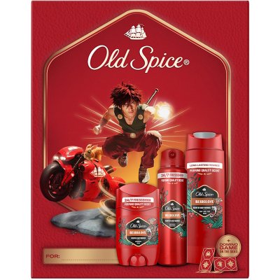 Old Spice Bearglove sprchový gel na tělo a vlasy 250 ml + Old Spice Bearglove tuhý deodorant pro muže 50 ml + Old Spice Bearglove osvěžující deodorant ve spreji pro muže 150 ml – Zboží Dáma
