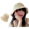 Klobouk Camerazar Dámský slaměný plážový klobouk Fisher Bucket Hat světlá sláma