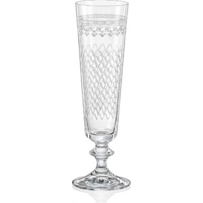 Crystalex Bohemia Crystal Sklenice na šampaňské Bella Madame Karolinka 205 ml – Zboží Mobilmania