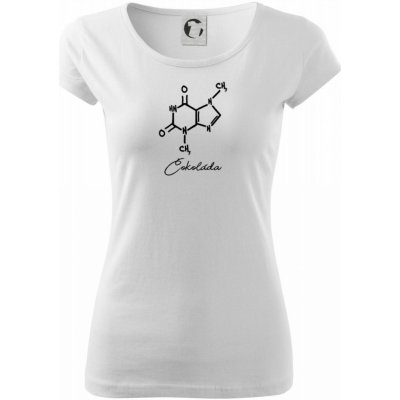Čokoláda chemie pure dámské triko bílá – Zboží Mobilmania
