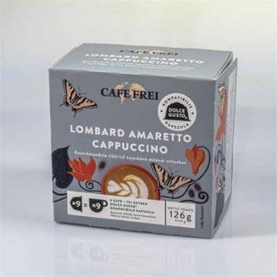 CAFE FREI Kávové kapsle Lombardské amaretto cappuccino 9 ks – Zboží Mobilmania