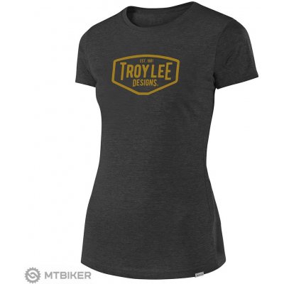 Troy Lee Designs Women Motor Oil Tee Asphalt – Zboží Mobilmania