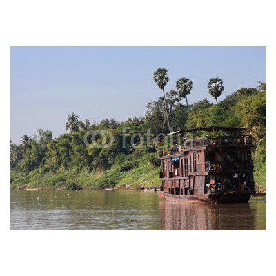 WEBLUX 48006754 Samolepka fólie Vieux bateau de bois sur les rives du Mékong laos Asie jih rozměry 200 x 144 cm – Hledejceny.cz