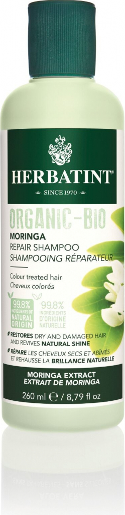 Herbatint Moringa Repair Shampoo na barvené vlasy 260 ml