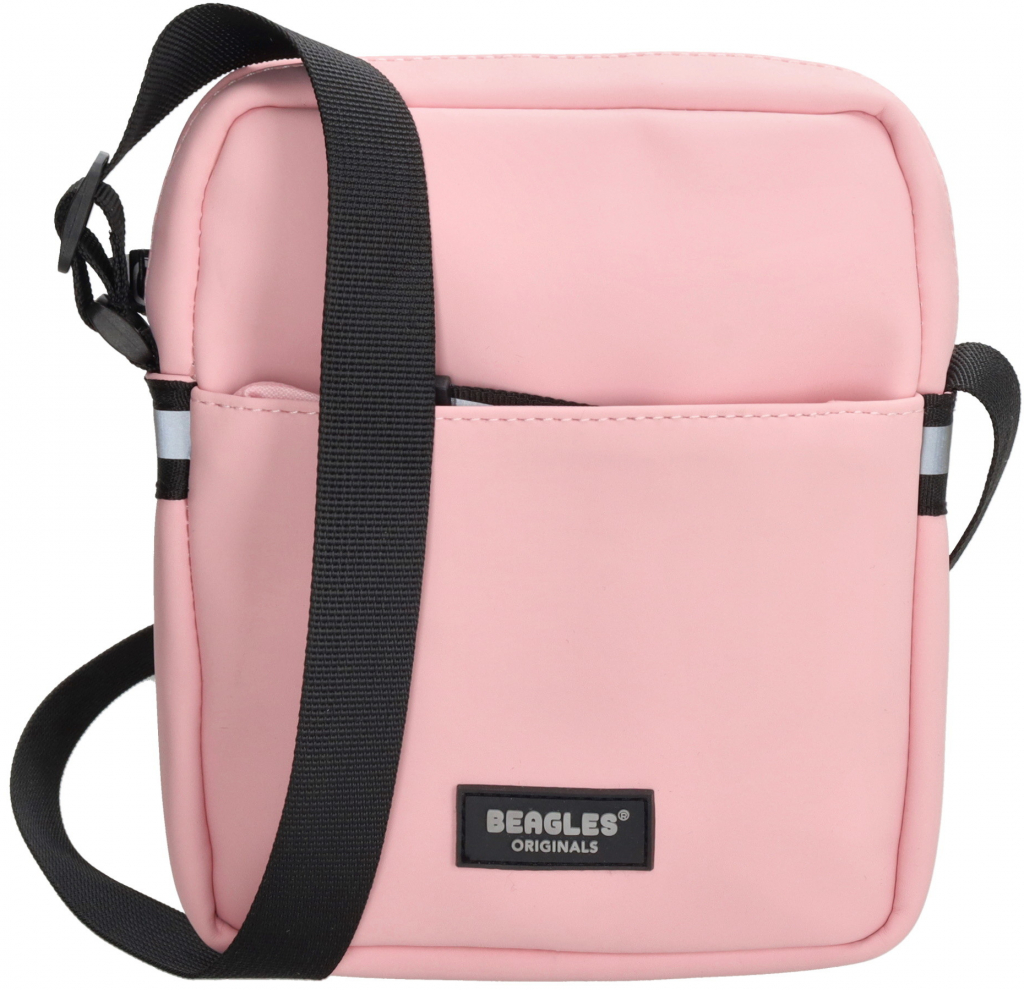 Beagles Originals unisex crossbody taška Waterproof Originals menší růžová 17 5 cm