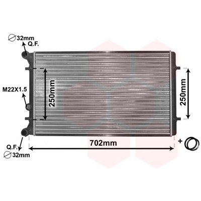03002155 VAN WEZEL Chladič, chlazení motoru – Sleviste.cz