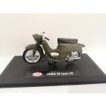 Abrex Jawa 50 Pionýr typ 20 Vojenská motorka časopis s modelem 1967 Zelená 1:18 – Zboží Dáma