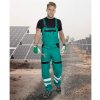 Pracovní oděv Ardon H8935 Kalhoty Cool Trend s laclem reflexní Zelená