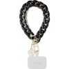 Přívěsky na mobil Guess Wrist Chain 4G Charm Strap Acrylic Black